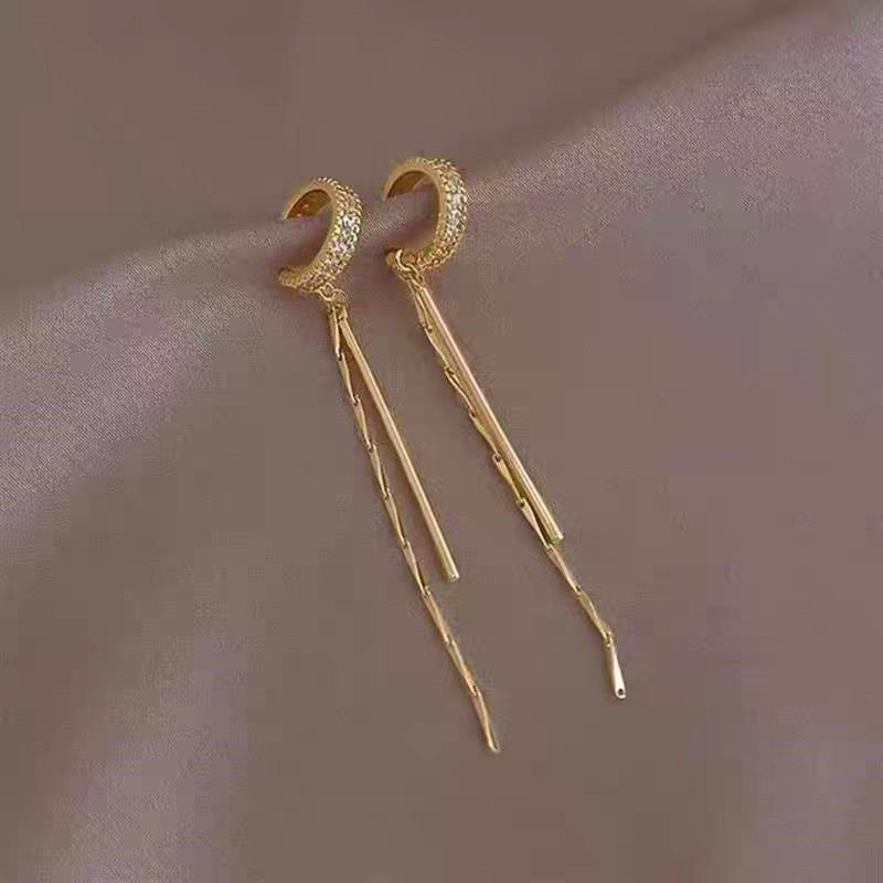 Niche Design Zircon Ear Bone Clips ( 1 Pair )