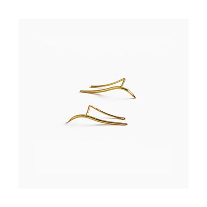 Sterling Silver Simple Streamline Crawlers