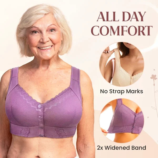 🌹Last Day Sale 80% OFF 🌹2025 New Front Closure Breathable Bra for Seniors