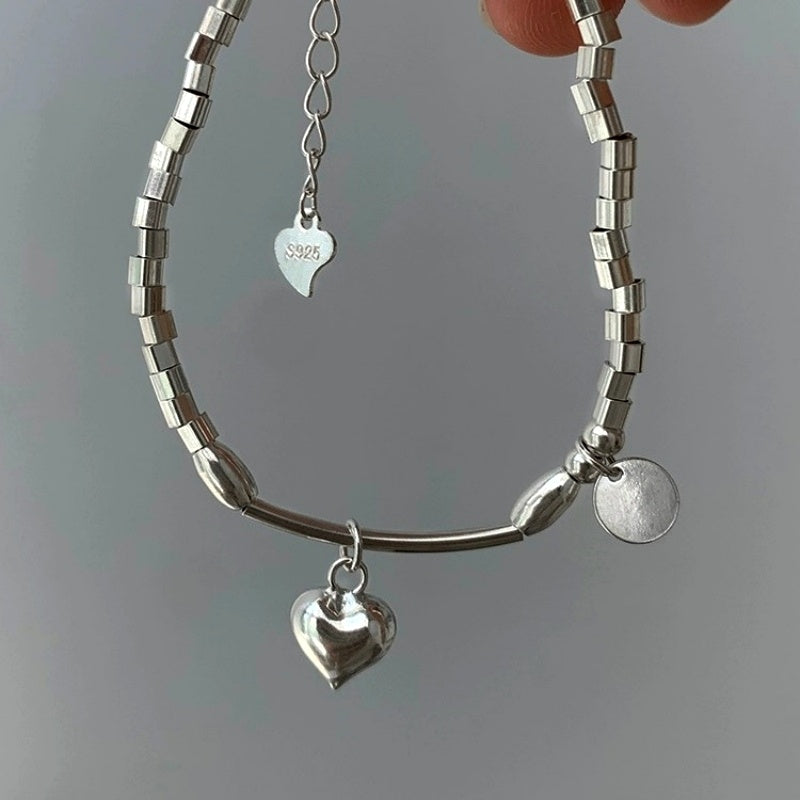 Sterling Silver Luxury Heart Bracelets