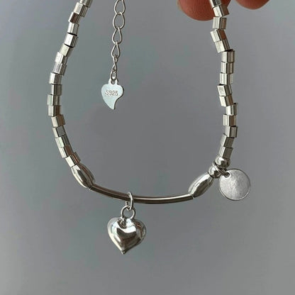 Sterling Silver Luxury Heart Bracelets