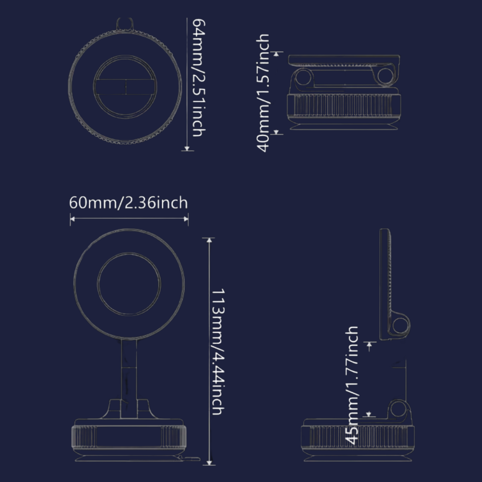 KlixLock™ Vacuum Magnetic Mount