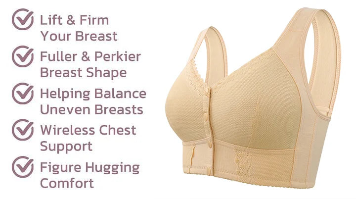 🌹Last Day Sale 80% OFF 🌹2025 New Front Closure Breathable Bra for Seniors