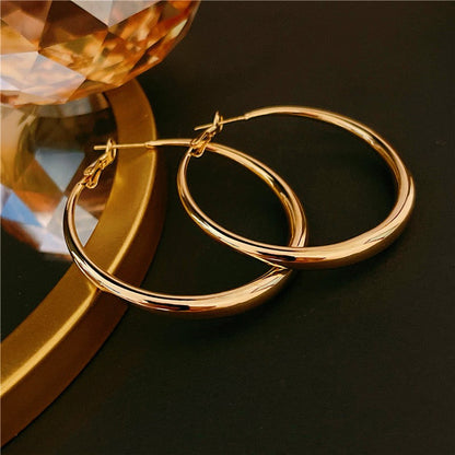 14K Gold-plated Hoop Earrings