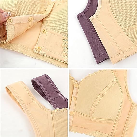 🌹Last Day Sale 80% OFF 🌹2025 New Front Closure Breathable Bra for Seniors