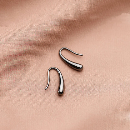 Sterling Silver Water Drop Stud Earrings