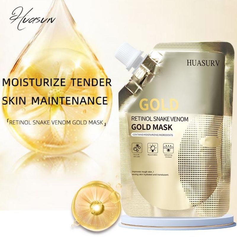Retinol Snake Venom Peptide Gold Mask Moisturizing Skin Care