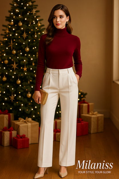 Women's Wide Leg Work Pants | Christmas Sale 50% Off