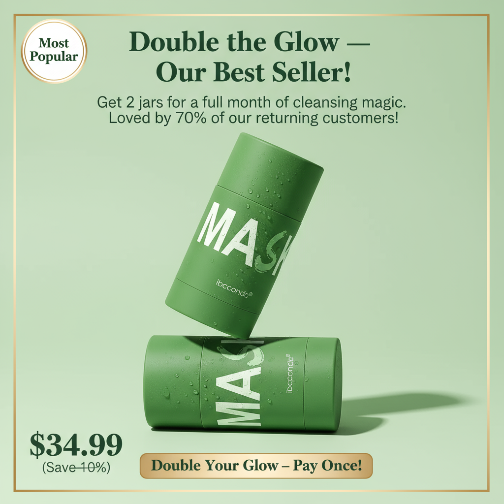 Green Tea Clay Stick – “Deep cleanse, remove blackheads, control oil, brighten skin.