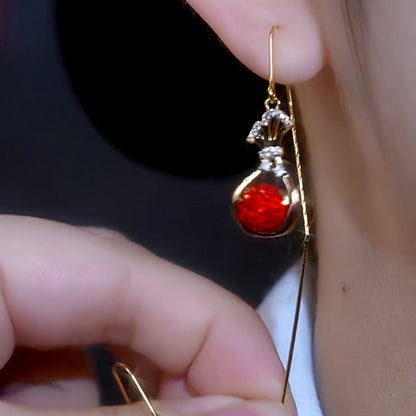 14K Gold-Plated 2025 [lucky bag] Threader Earrings