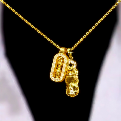 18K Gold-Plated Asian Style Necklace