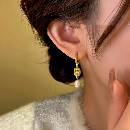 14K Gold-Plated Bead Tassel Earrings