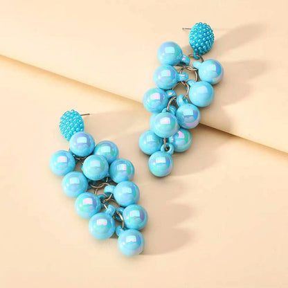 14K Gold-Plated Beads Tassel Earrings