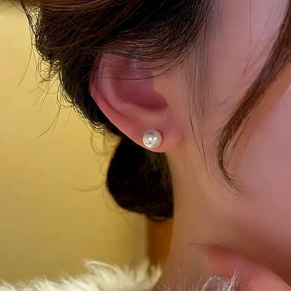 14K Gold-Plated Beads Zircon Cat's Eye Flower Jacket Earrings