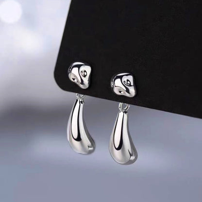 14K Gold-Plated Bean Drop Earrings