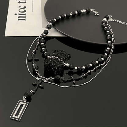 14K Gold-Plated Black Bear Necklaces