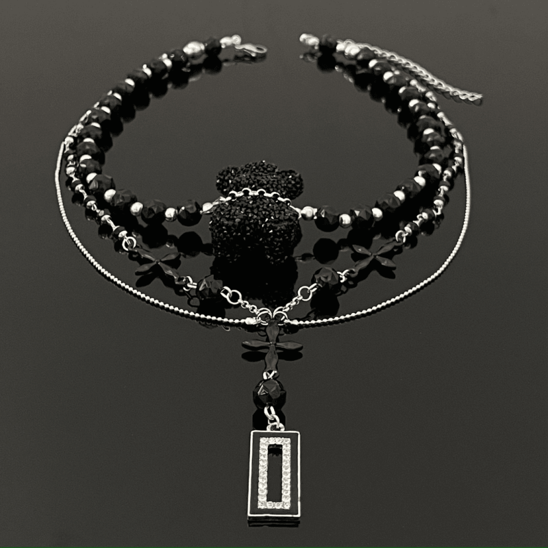 14K Gold-Plated Black Bear Necklaces