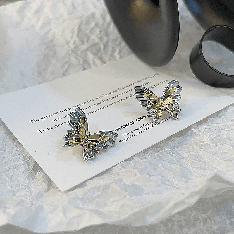 14K Gold-Plated Butterfly Earrings