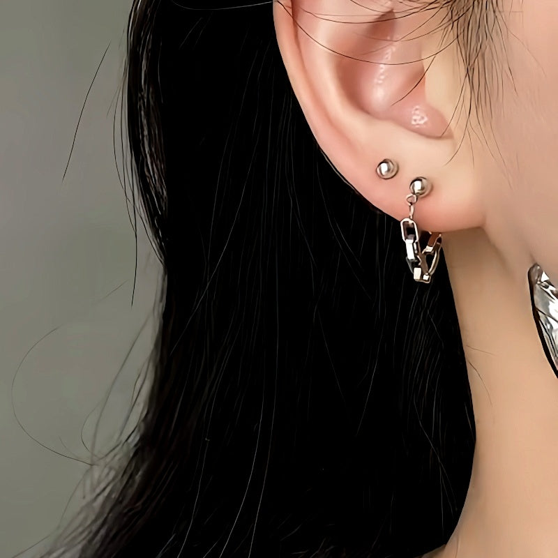 14K Gold-Plated Chain Earrings
