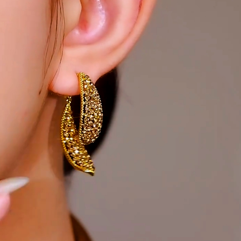 14K Gold-Plated Cross Earrings