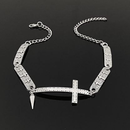 14K Gold-Plated Cross Rivet Choker