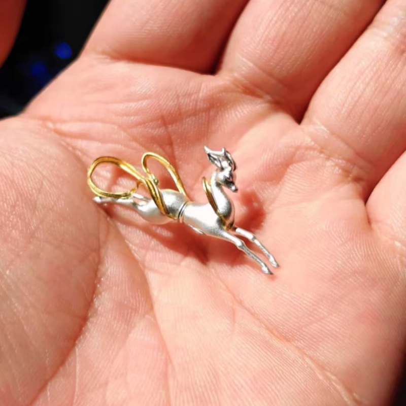 14K Gold-Plated Deer Studs