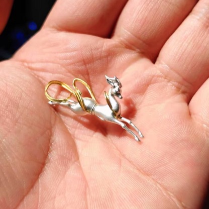 14K Gold-Plated Deer Studs