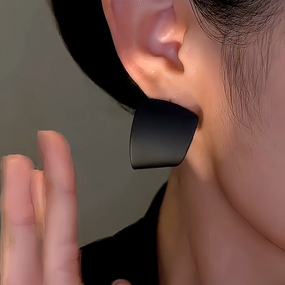 14K Gold-Plated Double-Sided Contrasting Earrings