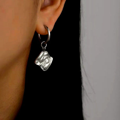 14K Gold-Plated Elegant Convex Earrings