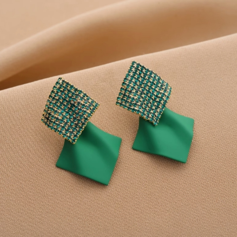 14K Gold-Plated Elegant Geometric Vintage Earrings