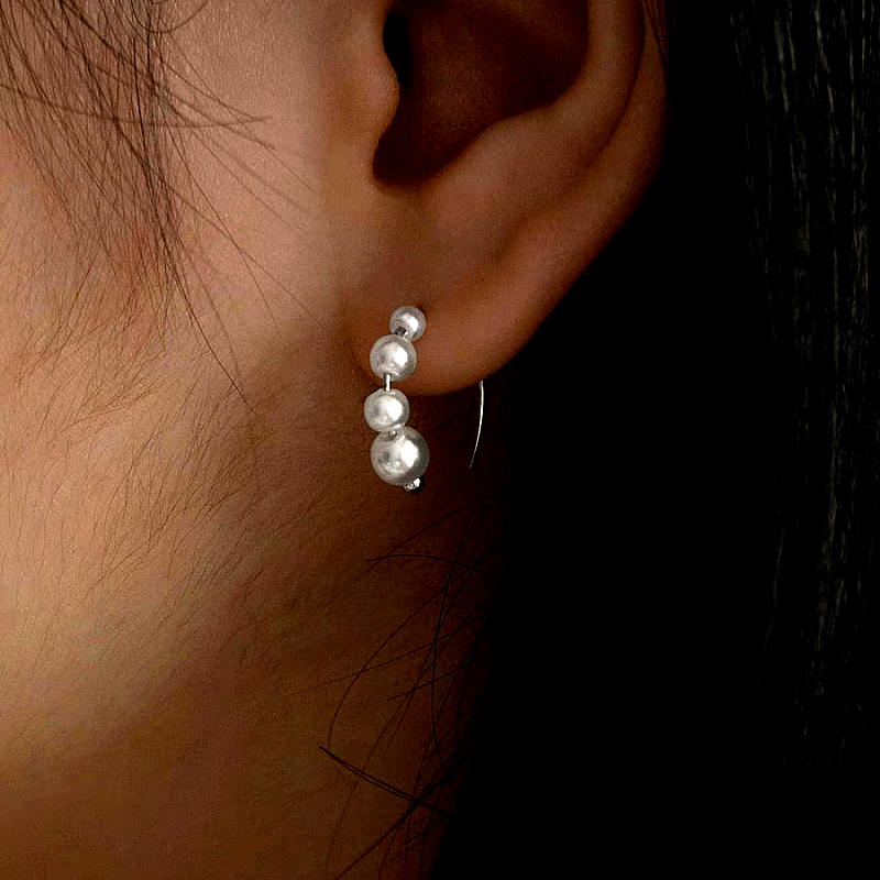 14K Gold-Plated Elegant Pearl Threader Earrings