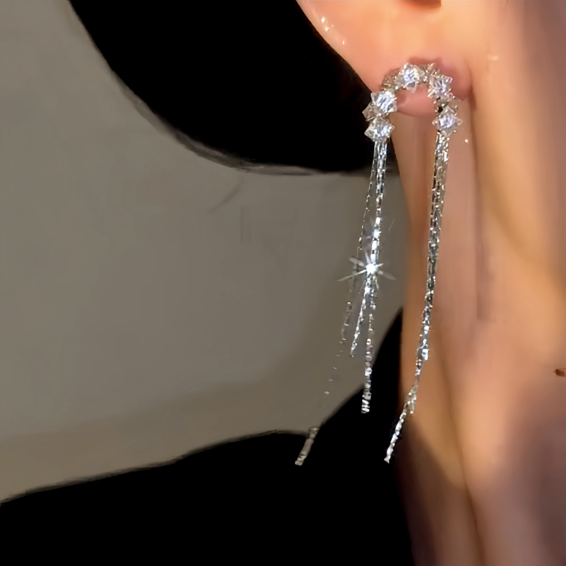 14K Gold-Plated Elegant Real Willow Tassel Earrings