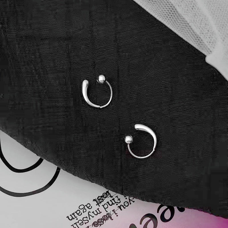 14K Gold-Plated Elegant Screw-In Small Water Drop Earrings