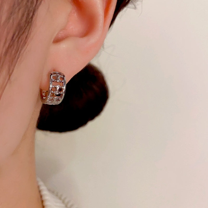 14K Gold-Plated Elegant Small Hoop Earrings