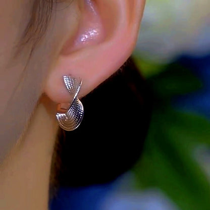 14K Gold-Plated Elegant Twisted Earrings