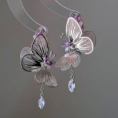 14K Gold-Plated Fairy Butterfly Earrings