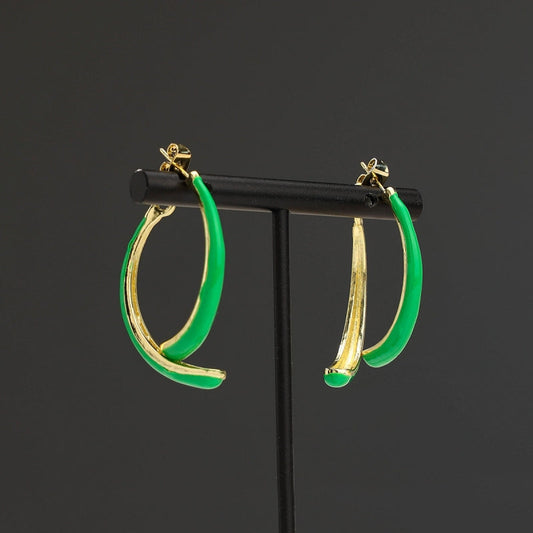 14K Gold-Plated Fishtail Earrings