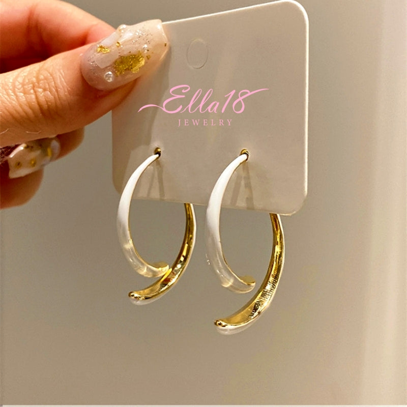 14K Gold-Plated Fishtail Earrings