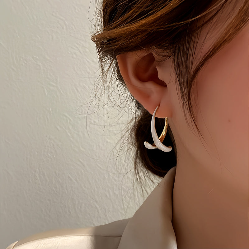 14K Gold-Plated Fishtail Earrings