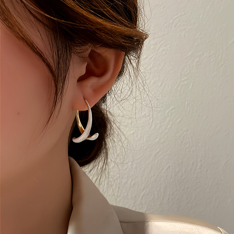 14K Gold-Plated Fishtail Earrings