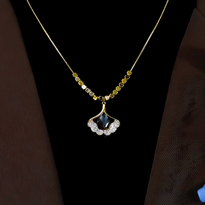 14K Gold-Plated Ginkgo Leaf Necklaces