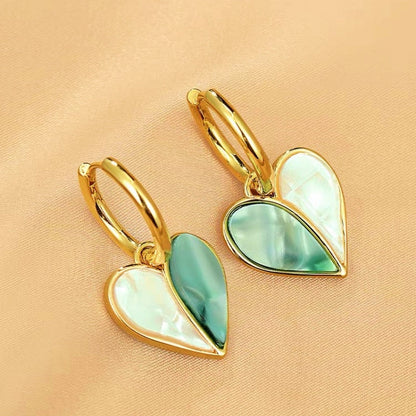 14K Gold-Plated Heart-Design Earrings