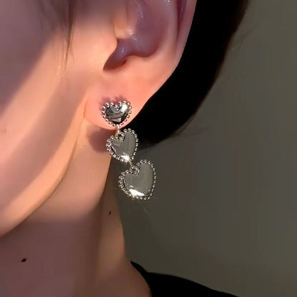 14K Gold-Plated Heart-Design Earrings