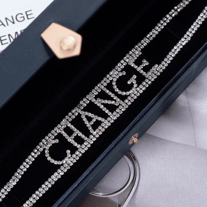 14K Gold-Plated Hollow Diamond Letter Necklaces