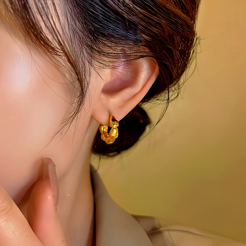 14K Gold-Plated Hoop Earrings