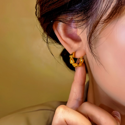 14K Gold-Plated Hoop Earrings