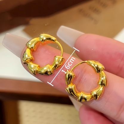 14K Gold-Plated Hoop Earrings
