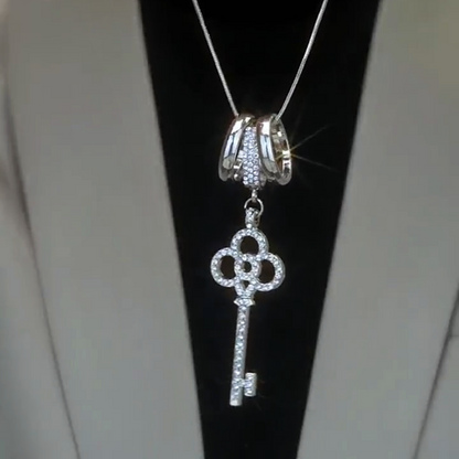 14K Gold-Plated Key Pendant Necklace