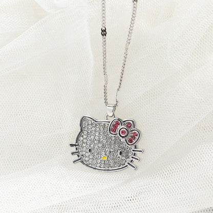 14K Gold-Plated Kitty Pendant Necklaces
