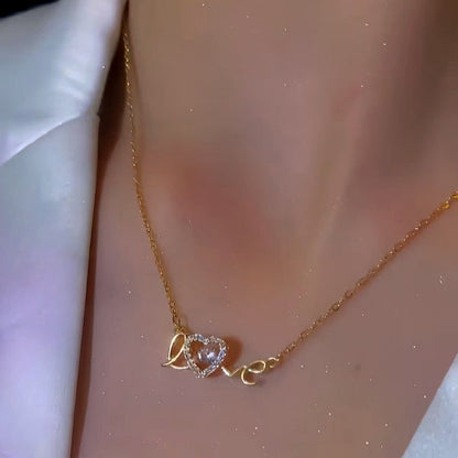 14K Gold-Plated LOVE Letter Necklace